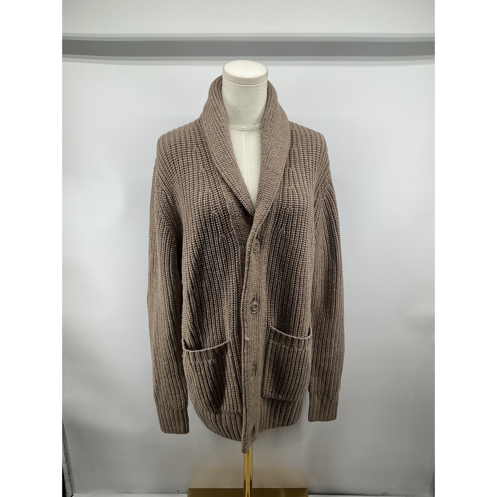 Australian Merino Wool Shawl Collar Cardigan